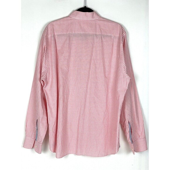 Men’s Bonobos Pink Gingham Casual Button Down Shirt Size L - Picture 3 of 7
